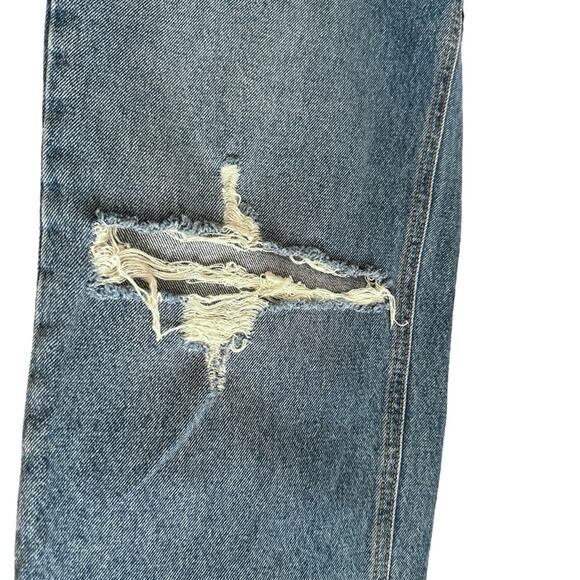 GRLFND x Revolve Amanda Jeans Distressed Straight Leg 90s High Waist Scandi 26 - Picture 7 of 13